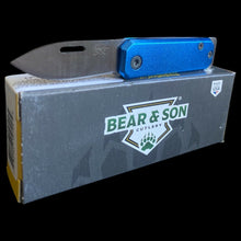Load image into Gallery viewer, BEAR &amp; SON SMALL SLIP JOINT EVERY DAY CARRY POCKET KNIFE BLUE