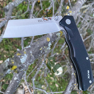 BUCK KNIVES TRUNK LINER LOCK KNIFE BLACK G-10 (2.875" SATIN) 0252BKS