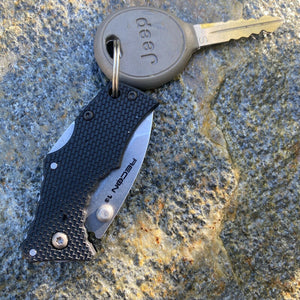 COLD STEEL  MICRO RECON 1 SPEAR POINT FOLDING KNIFE 2"  STONEWASHED PLAIN BLADE