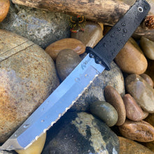 Load image into Gallery viewer, KOBUN LIGHT WEIGHT BOOT KNIFE FIXED 5.5&quot; TANTO SERRATED BLADE, KRAY-EX HANDLE