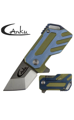 Canku C03 Pocket Knife D2 Steel Blades Titanium TC4 Handle Folding Knives