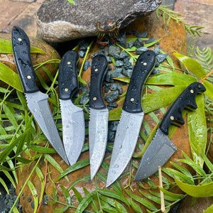 RITE EDGE FIVE PIECE SET FIXED BLADE KNIFE COOL KNIVES