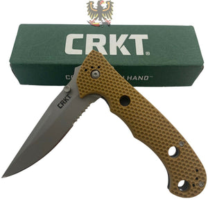 CRKT HAMMOND DESERT CRUISER  LINERLOCK FOLDING EVERY DAY CARRY POCKET KNIFE