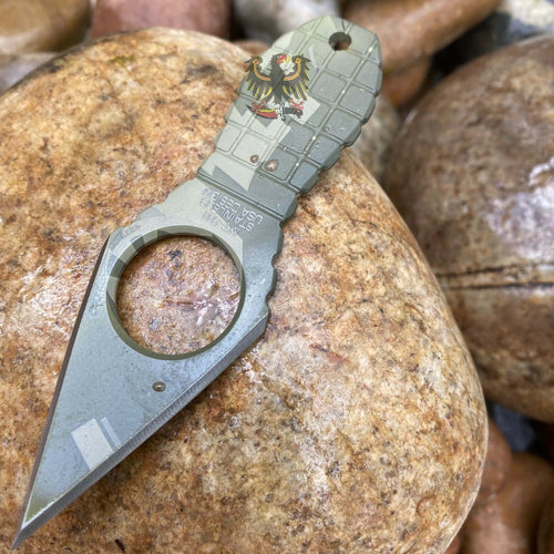 TACTICAL MILITARY NECK FIXED BLADE KNIFE MTECH