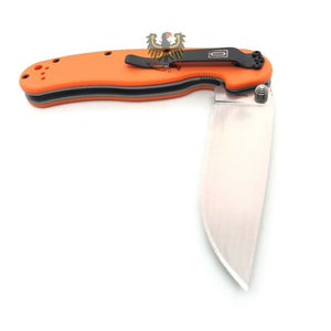 ONTARIO RAT I LINERLOCK ORANGE D2 VERY SHARP COOL KNIFE