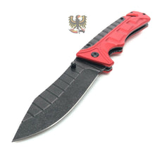 Load image into Gallery viewer, RESCUE LINERLOCK FOLDING POCKET KNIFE WITH GLASS BREAKER &amp; BELT/CORD CUTTER