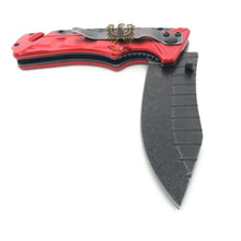 Load image into Gallery viewer, RESCUE LINERLOCK FOLDING POCKET KNIFE WITH GLASS BREAKER &amp; BELT/CORD CUTTER