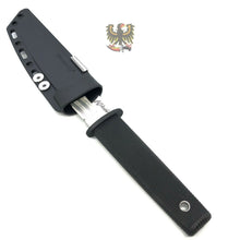 Load image into Gallery viewer, COLD STEEL 17T KOBUN FIXED TANTO BLADE KNIFE WITH BLACK CHECKERED KRATON HANDLE