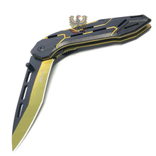 Load image into Gallery viewer, LINERLOCK ASSISTED OPENING EVERYDAY CARE KNIFE WITH ANODIZED ALUMINUM HAND MTECH