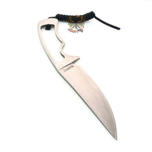 Load image into Gallery viewer, STAINLESS SKELETONIZED HUNTER RESCUE COMBAT SHARP FIXED BLADE KNIFE