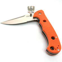 Load image into Gallery viewer, CRKT COLUMBIA RIVER HAMMOND CRUISER LINERLOCK POCKET KNIFE ORANGE FLIPPER