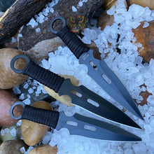 Load image into Gallery viewer, THREE PIECE THROWING SET FIXED BLADE COOL KNIFE