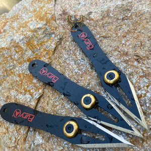 PROFESSIONAL THROWING KNIFE SET WITH ADJUSTABLE WEIGHT BALANCE