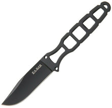 Load image into Gallery viewer, KA-BAR SKELETON FIXED BLADE NECK KNIFE WITH HARD SHEATH DUAL LASHING HOLES