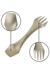 Load image into Gallery viewer, Core Element 100% Titanium Spork 3-in-1 Lightweight Eco-Friendly Durable