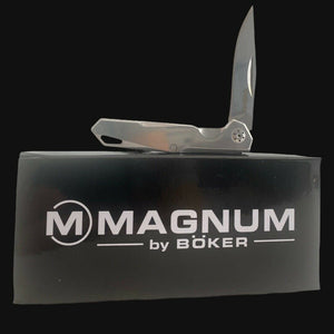BOKER MAGNUM SHINY EDC SLIP JOINT KNIFE STAINLESS STEEL 7CR17MOV BLADE