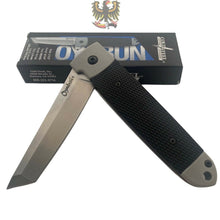 Load image into Gallery viewer, COLD STEEL OYABUN FLIPPER KNIFE 3.5&quot; 4034 TANTO BLADE, GRAY GRIV-EX HANDLES