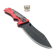 Load image into Gallery viewer, RESCUE LINERLOCK FOLDING POCKET KNIFE WITH GLASS BREAKER &amp; BELT/CORD CUTTER