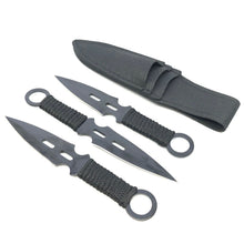 Load image into Gallery viewer, THREE PIECE THROWING SET FIXED BLADE COOL KNIFE