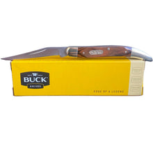 Load image into Gallery viewer, BUCK  TOOTHPICK FOLDING POCKET KNIFE WITH BROWN RICH GRAIN WOOD HANDLE