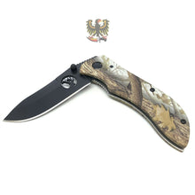 Load image into Gallery viewer, ELK RIDGE LINERLOCK FOLDING POCKET KNIFE CAMO FINISH ALUMINUM HANDLES