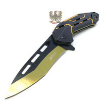 Load image into Gallery viewer, LINERLOCK ASSISTED OPENING EVERYDAY CARE KNIFE WITH ANODIZED ALUMINUM HAND MTECH