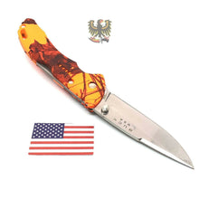 Load image into Gallery viewer, BUCK KNIVES BANTAM BLW KNIFE MOSSY OAK ORANGE CAMO