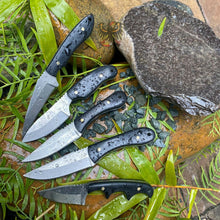 Load image into Gallery viewer, RITE EDGE FIVE PIECE SET FIXED BLADE KNIFE COOL KNIVES