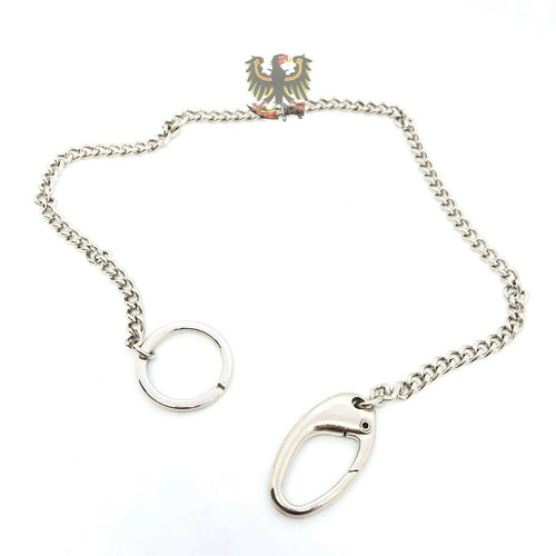 FOX KEY CHAIN NICKEL PLATED STEEL 40 CM 15.75 INCH 5.5MM DIAMETER LOBSTER CLAW