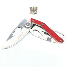 Load image into Gallery viewer, MTECH RED FRAMELOCK FOLDING POCKET KEY CHAIN KNIFE