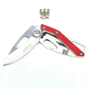 MTECH RED FRAMELOCK FOLDING POCKET KEY CHAIN KNIFE