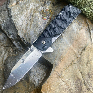 COLD STEEL 1911 LINER LOCK FLIPPER KNIFE BLACK GRIV EX HANDLE