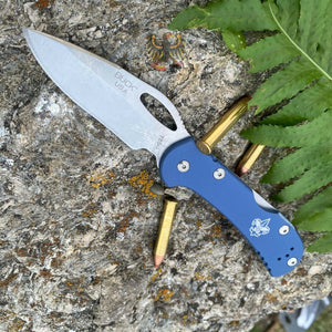 BUCK KNIVES MINI SPITFIRE BSA LOCKBACK FOLDING POCKET KNIFE BLUE ALUMINIUM HANDL