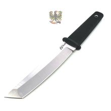 Load image into Gallery viewer, COLD STEEL 17T KOBUN FIXED TANTO BLADE KNIFE WITH BLACK CHECKERED KRATON HANDLE