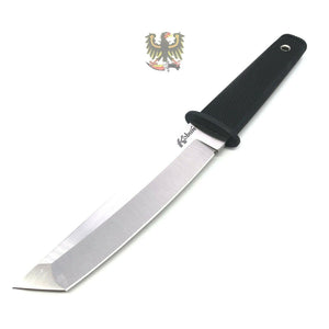 COLD STEEL 17T KOBUN FIXED TANTO BLADE KNIFE WITH BLACK CHECKERED KRATON HANDLE