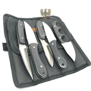 RITE EDGE FIVE PIECE SET FIXED BLADE KNIFE COOL KNIVES