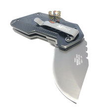 Load image into Gallery viewer, LINERLOCK ASSISTED OPENING COOL KNIFE WITH BLACK AND YELLOW ALUMINUM HANDLE MTEC
