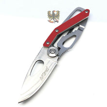 Load image into Gallery viewer, MTECH RED FRAMELOCK FOLDING POCKET KEY CHAIN KNIFE