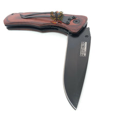 Load image into Gallery viewer, TAC FORCE ASSISTED OPENING LINERLOCK FOLDING POCKET WITH PAKKAWOOD EAGLE HANDLE
