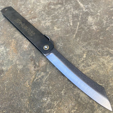 Load image into Gallery viewer, HIGONOKAMI NO. 5 BLACK FOLDER JAPANESE POCKET KNIFE, SK5 CARBON STEEL BLADE