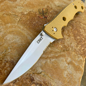 CRKT HAMMOND DESERT CRUISER  LINERLOCK FOLDING EVERY DAY CARRY POCKET KNIFE