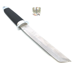 MISCELLANEOUS FIXED BLADE KNIFE NEW BLACK DRAGON TANTO CAMPING KNIFE RUBBER GRIP