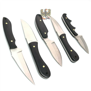 RITE EDGE FIVE PIECE SET FIXED BLADE KNIFE COOL KNIVES
