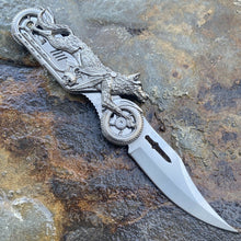 Load image into Gallery viewer, FOLDING POCKET KNIFE WOLF RIDER ASSISTED OPENING LINERLOCK MOTORCYCLE HARLEY