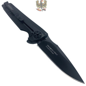 KERSHAW MARTIN FLYTHROUGH FLIPPER KNIFE 3" BLACK OXIDE DROP POINT BLADE