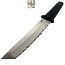 Load image into Gallery viewer, KOBUN LIGHT WEIGHT BOOT KNIFE FIXED 5.5&quot; TANTO SERRATED BLADE, KRAY-EX HANDLE